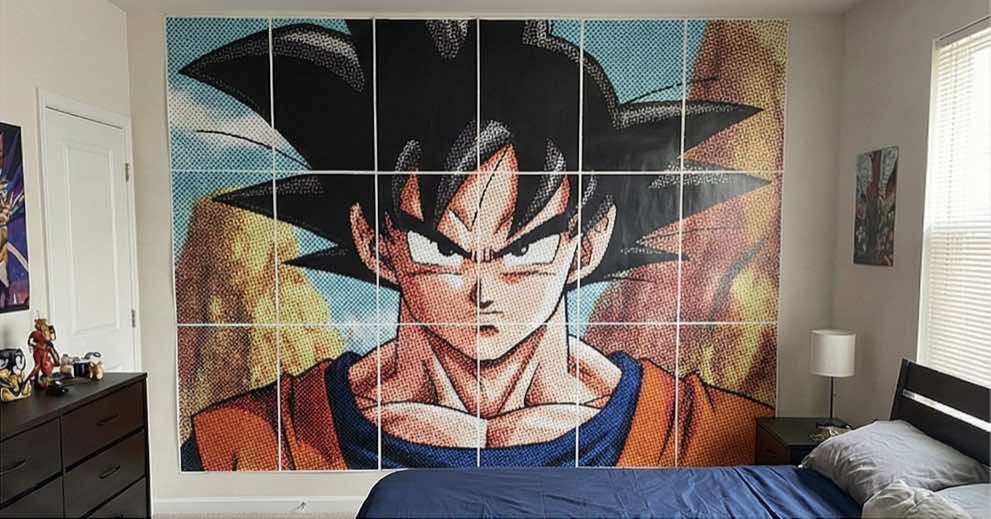 Anime character rasterbator print